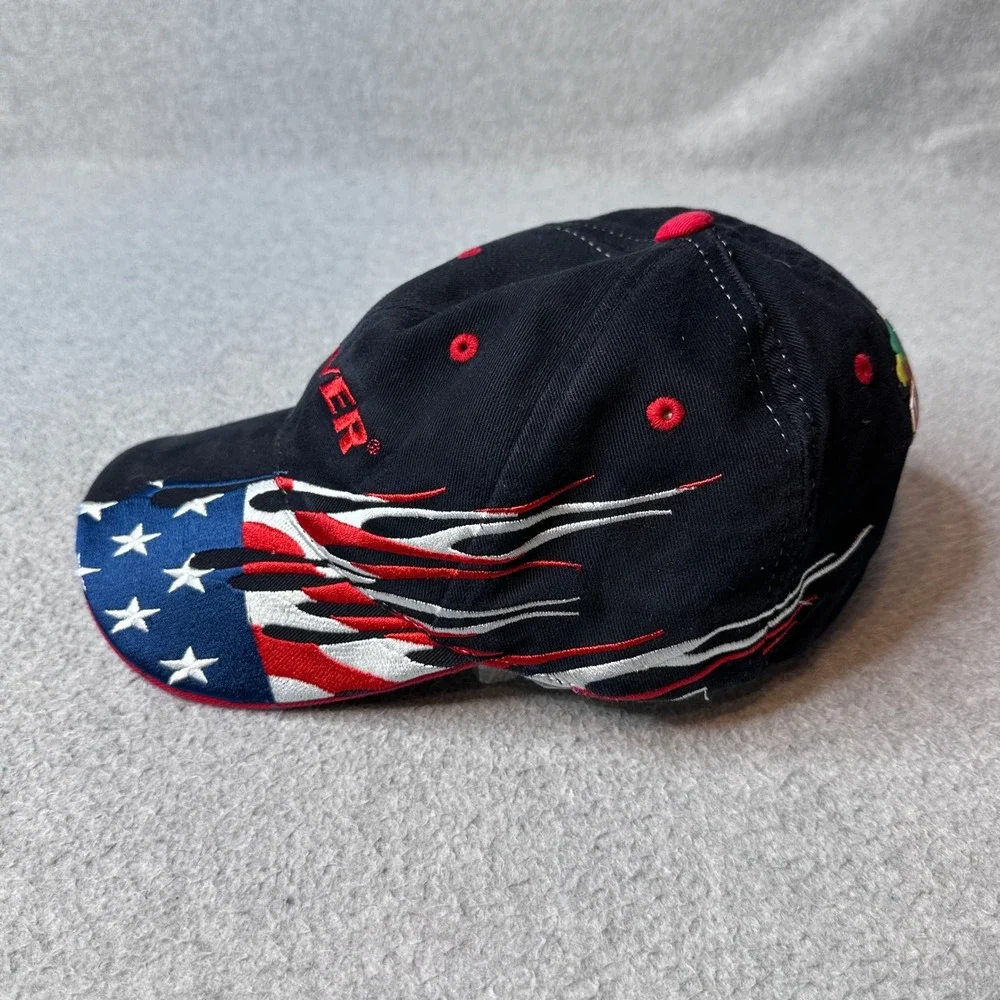 Downforce Hat Mens OSFA‎ Black Dover International Speedway Racing American Flag
